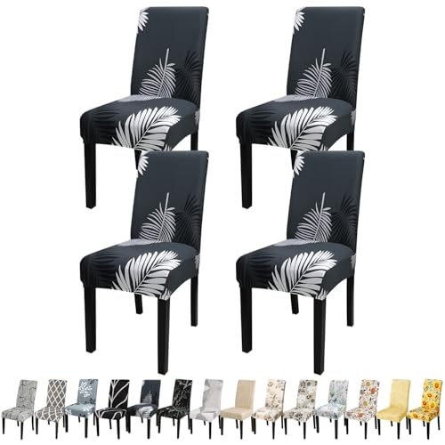 Pattern Chair Covers for Dining Room Set of 4