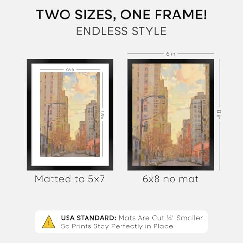 6x8 Black Picture Frame