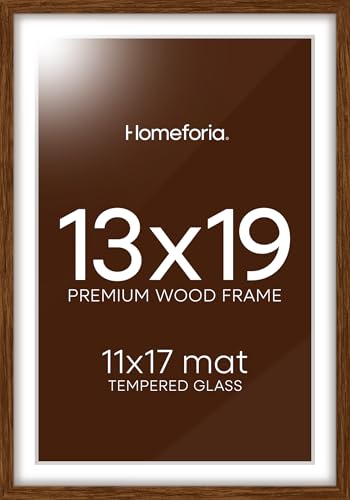 13x19 Brown Oak Picture Frame
