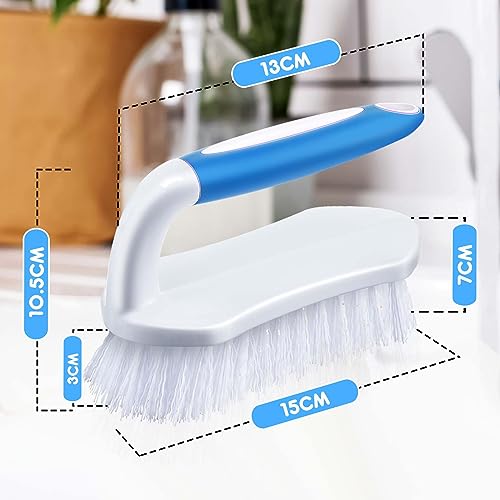 6 Pcs Scrub Brush Bulk for Cleaning with Handle