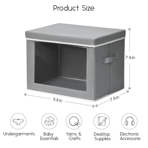 Storage Bins with Lids (3 Count)