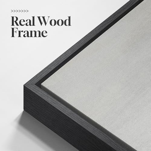 Large Framed Neutral Abstract Landscape Wall Art