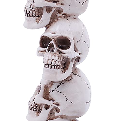 Halloween Skull Candle Holder for Fireplace Decorations (2 Count)
