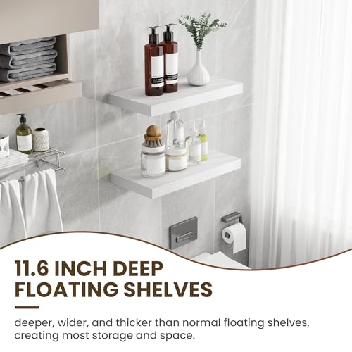 24 Inch Floating Shelves (2 Count)