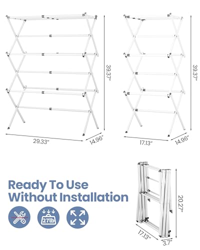 Oversize 3 Tier Clothes Drying Rack