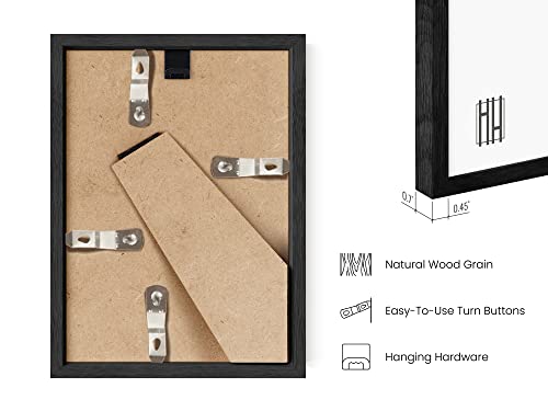 Black 5x7 Picture Frame Set of 9 (9 Count)