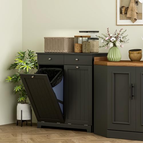Laundry Cabinet with 2 Removable Baskets