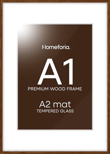 A1 Brown Oak Poster Frame