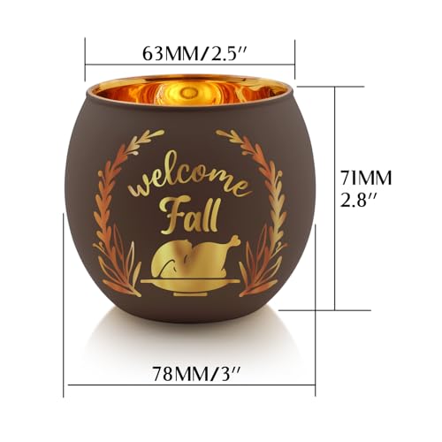 Thanksgiving Votive Candle Holder Set of 12 (6 Count)