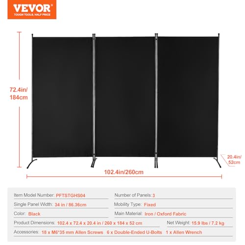 Room Divider 3 Panel Room Divider