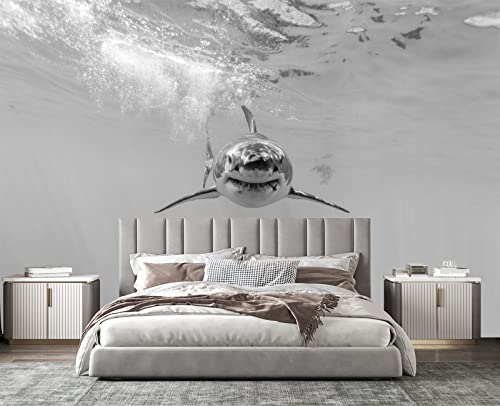Shark wall Mural Wallpaper for Bedroom 103" x 69" (49 Sq Ft)