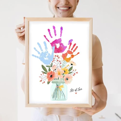 Handprint Birthday Art Kit for Mom & Grandma