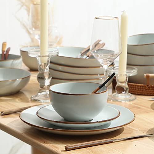 Brasa Stoneware 16 Piece Modern Dinnerware Set
