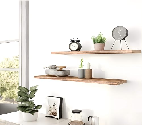 Wood Floating Shelves for Wall (4 Count)