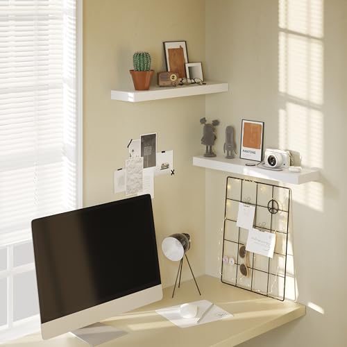 Floating Wall Shelves 24 x 6 Inch (2 Count)