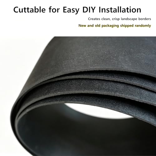 Anleolife 20ft Flexible Plastic Landscape Edging Coil with 6 Stakes