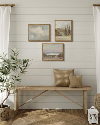 Framed Canvas Wall Art Vintage Decor