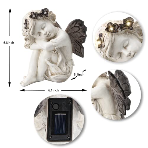 Solar Angel Statue Garden Decor
