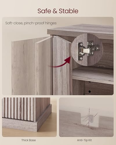 Contemporary Buffet Cabinet with Adjustable Shelves