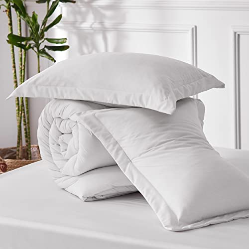 Grayish White Twin Comforter Set