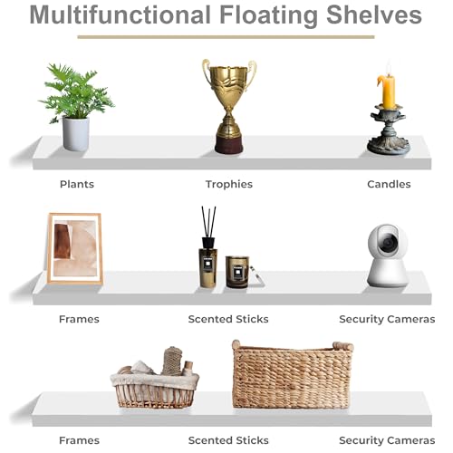 Floating Shelves for Wall Storage (3 Count)