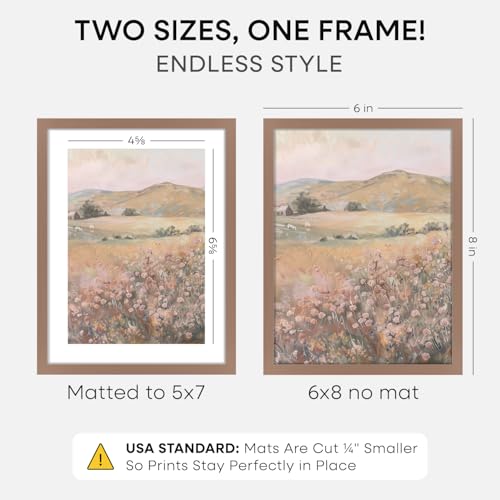 6x8 Mocha Picture Frame