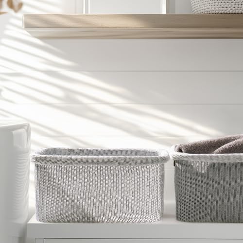 Blended Fabric Storage Baskets Set of 2 (2 Count)