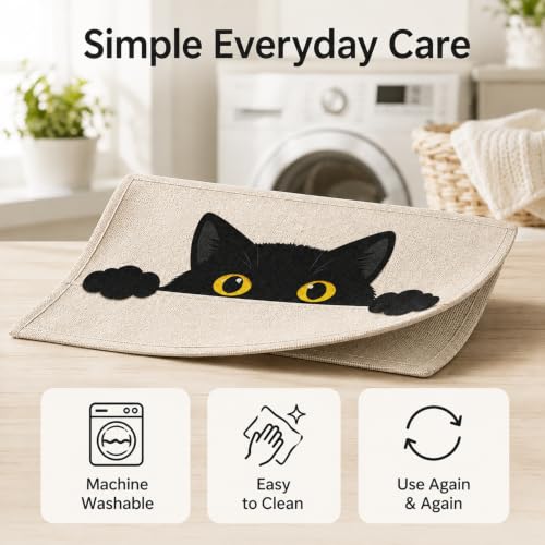 Black Cat Table Placemats (4 Count)