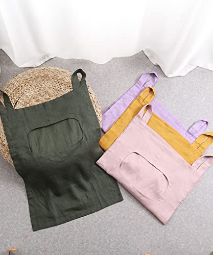 100% Linen Door Hanging Laundry Hamper Bag