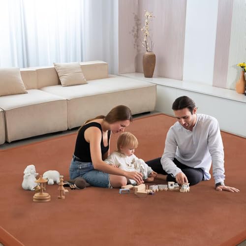 Baby Play Mat for Floor Nursery Muscle Mat Area Rug Playroom Rug 79x110" Elastic Foam 1.3" Thick Crawling Mat for Babies