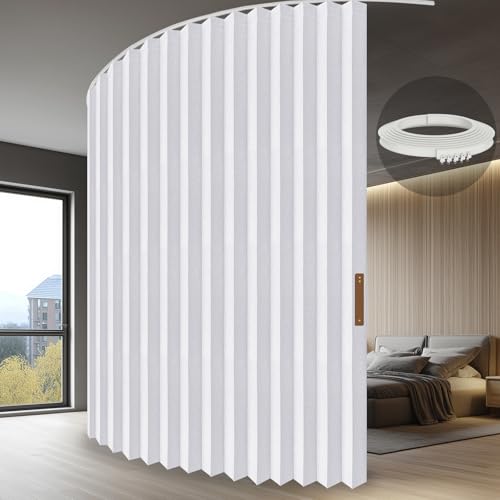 Hanging Accordion Room Divider with Track System