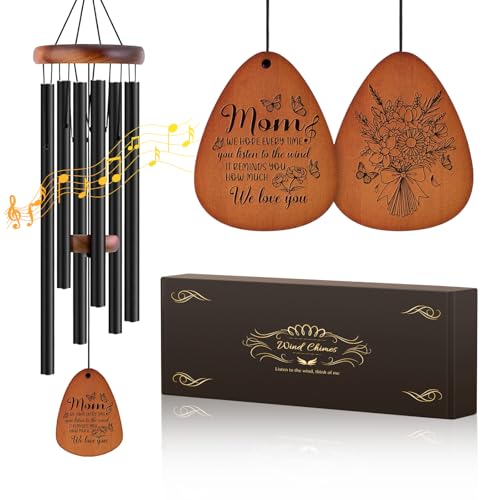 Mother's Bouquet Memorial Wind Chime with Black Tube Decorative Gifts