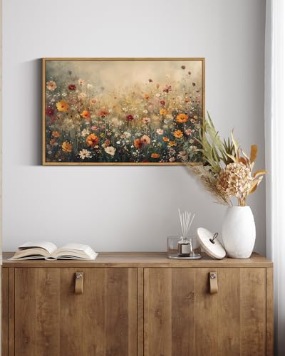 Framed Canvas Wall Art Vintage Decor
