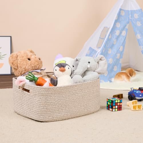 Large Storage Baskets for Shelves (3 Count)
