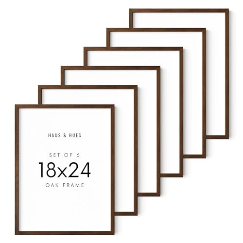 Walnut Wood 18x24 Picture Frames (6 Count)
