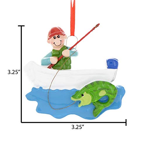 Personalized Fly Fishing Ornament 2026