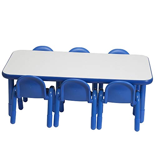 Children’s Factory Baseline Preschool 60" x 30" Rectangular Table & Chair Set
