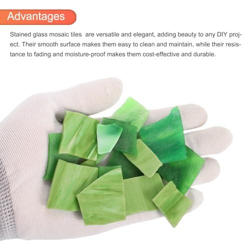 200g Glass Mosaic Tiles for Craft