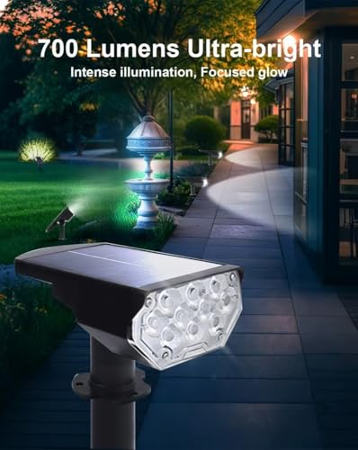 6 Pack Solar Spot Lights Outdoor Waterproof (6 Count)