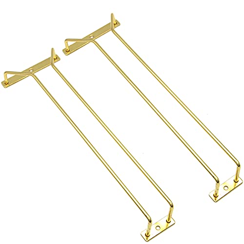 14 Inch Gold Wine Glass Rack (2 Count)