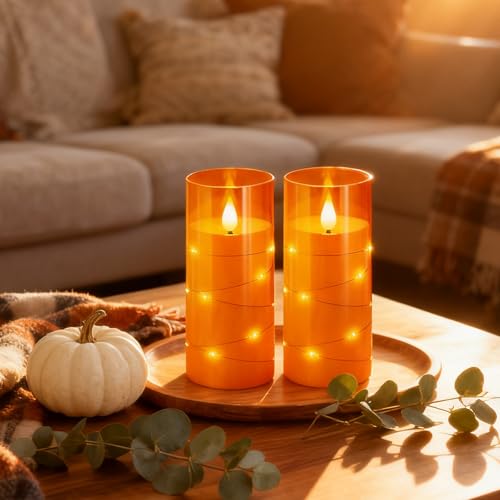 3"x6"Flickering Flameless Candles