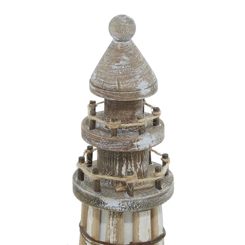 Wood Light House Decorative Sculpture Home Decor Statues