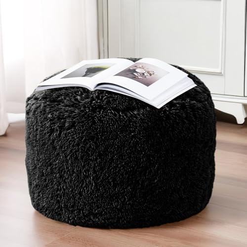 Round Stuffed Pouf Ottoman