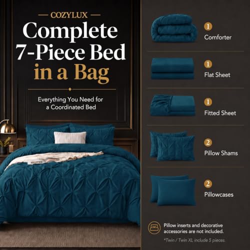 King Size Comforter Set Lyons Blue