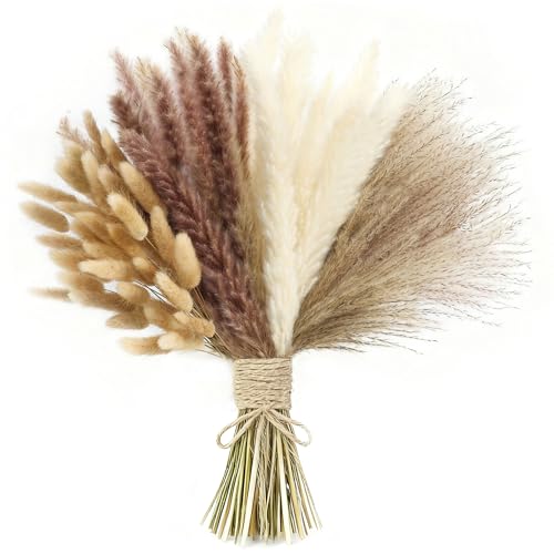 110pcs Dried Pampas Grass (110 Count)