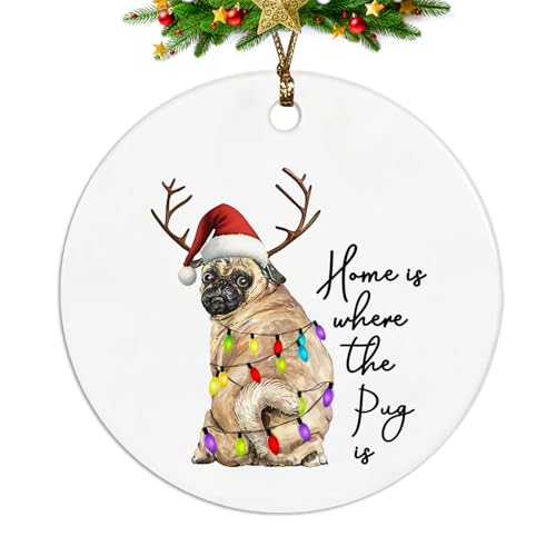 Pug Ornament Pug Ornaments for Christmas Tree