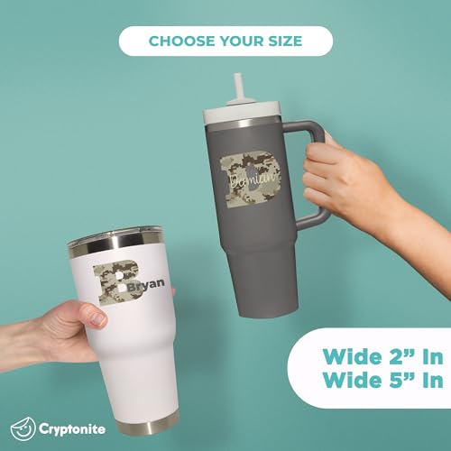 Personalized Name & Initial Sticker for Tumblers