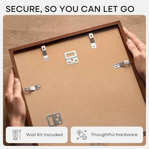 11x22 Brown Oak Newspaper Picture Frame