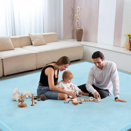 Baby Play Mat for Floor Nursery Muscle Mat Area Playroom Rug 39"x59" Elastic Foam 1.3" Thick Crawling Mat for Babies