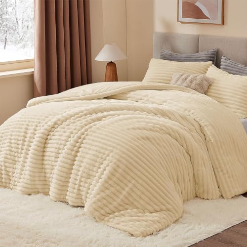 Fleece Oversized Queen Comforter Set